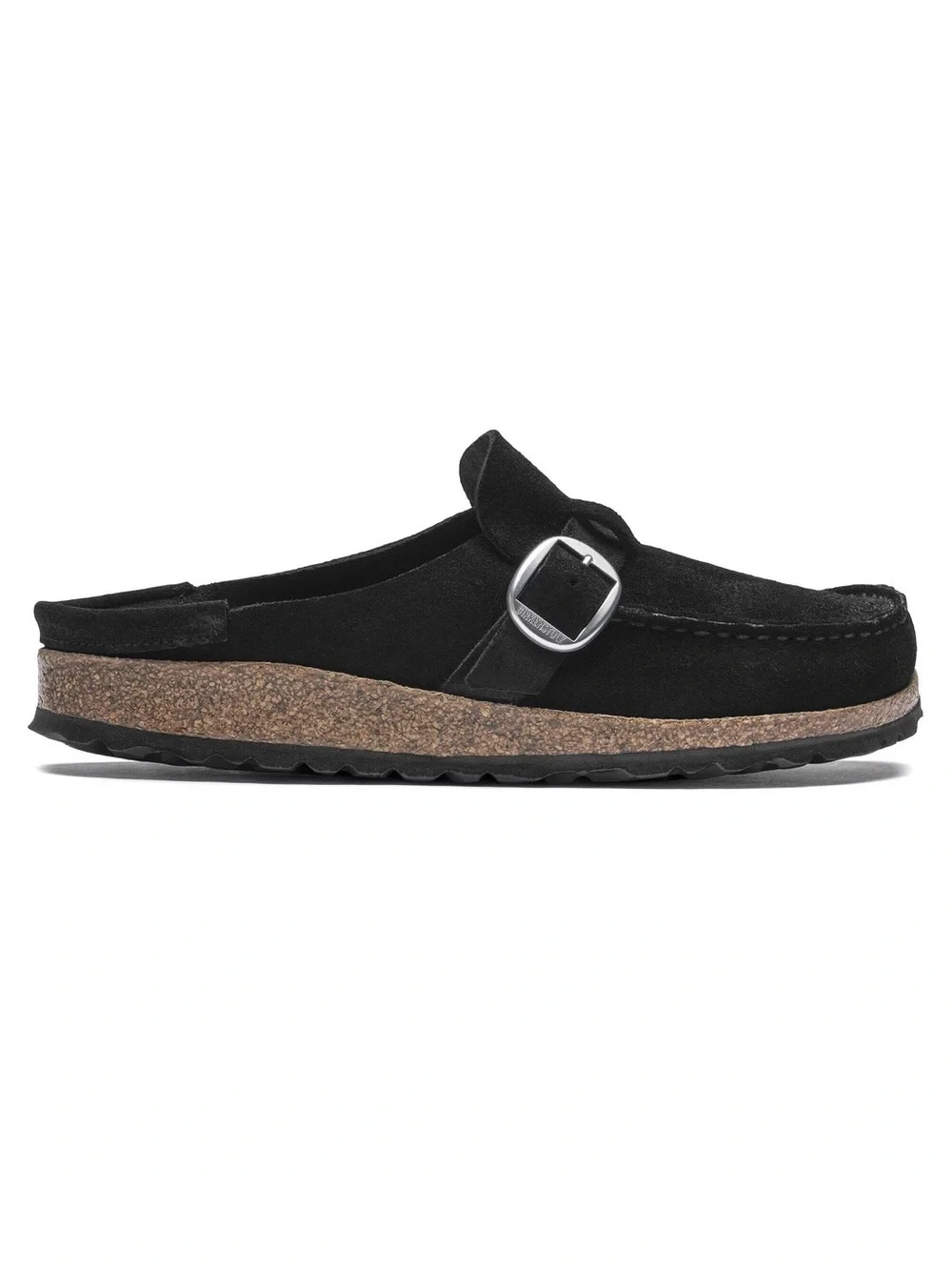 Birkenstock Buckley Black Suede Clogs Size 37 EU / US 6-6.5 Excellent Condition